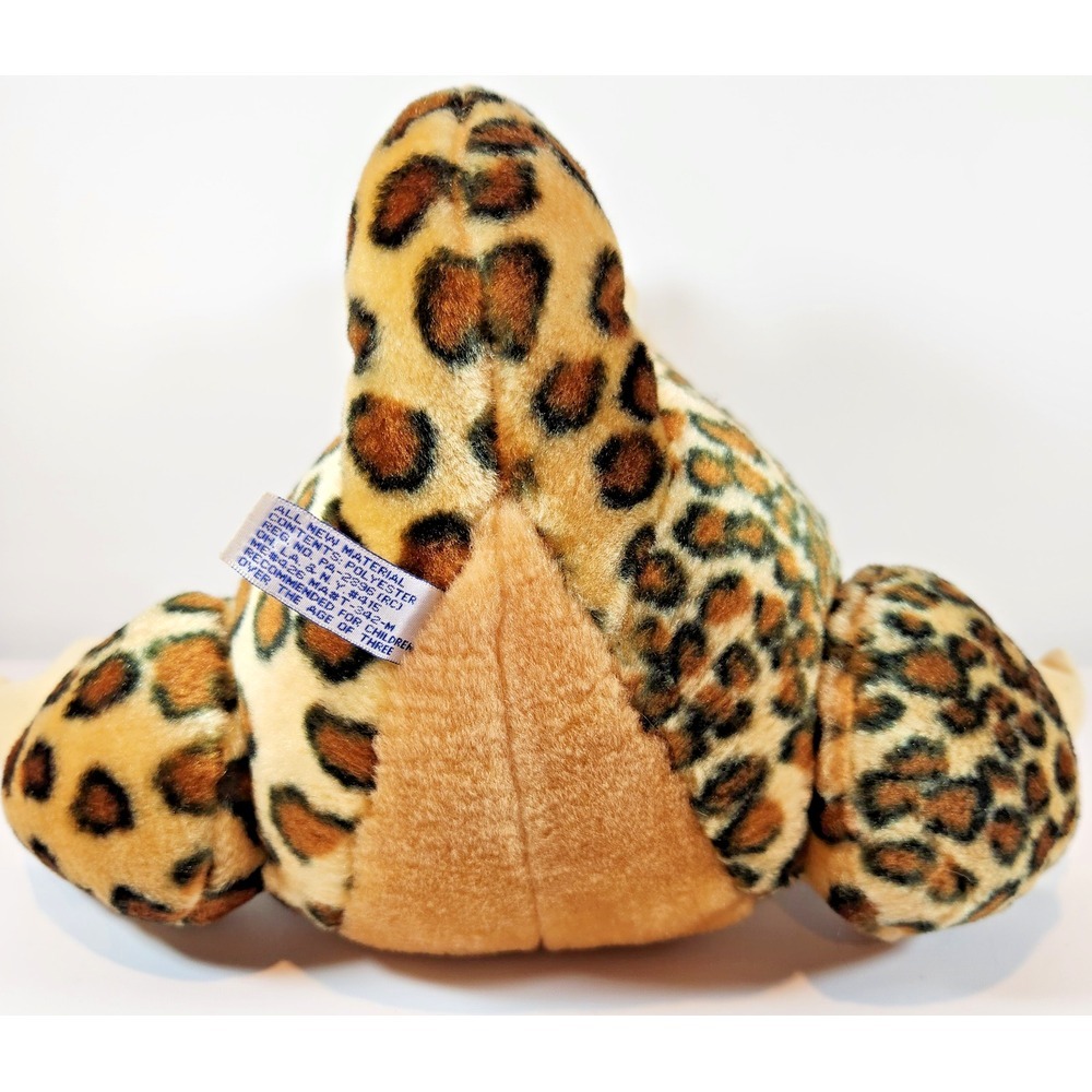 B.J Toy CO Cheetah Print Dinosaur Stuffed Animal Plush 14" RARE Toy Gift Brown - Picture 6 of 12